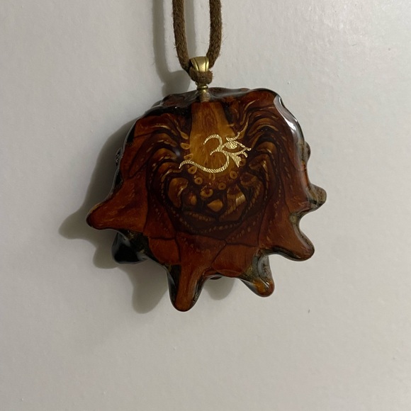 Third Eye Pinecones Unique Handmade Pendant Necklace - Picture 4 of 5